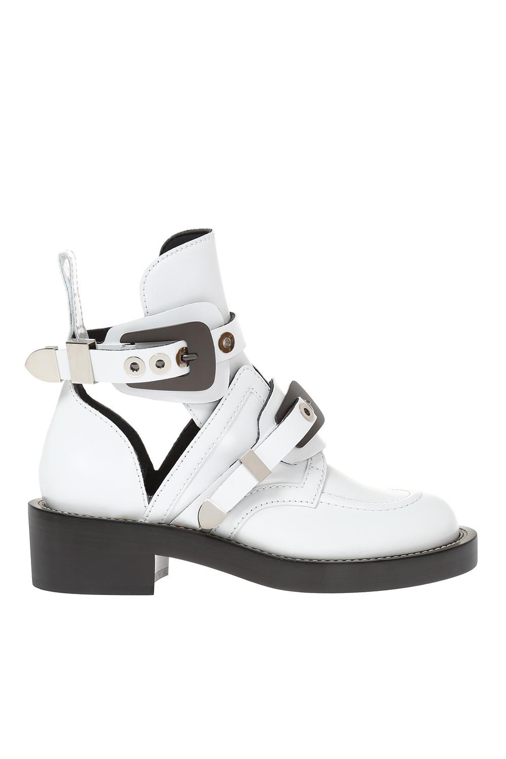 Balenciaga ceinture boots on sale white